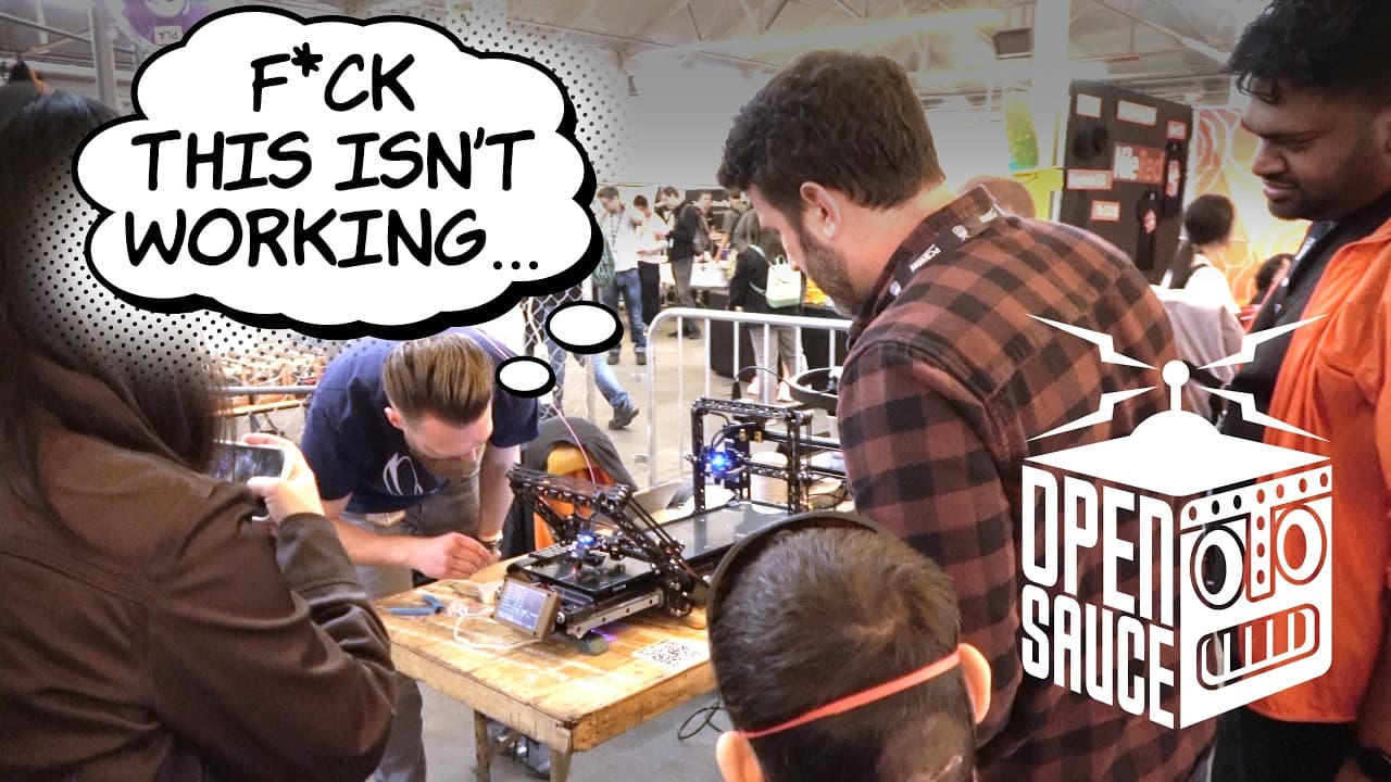 I tested my GRILL PLATE PRINTER live at Open Sauce!