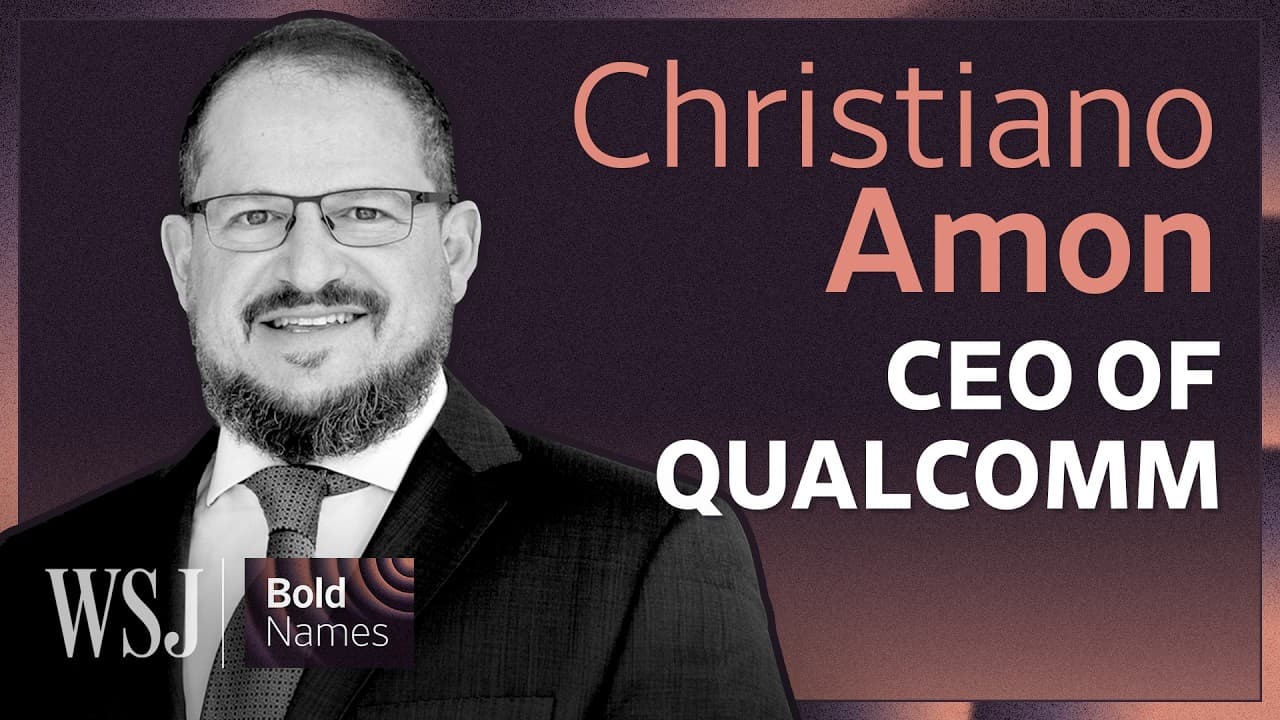 The AI Agent in Your Pocket: Qualcomm’s CEO on the Future of Mobile | WSJ’s Bold Names