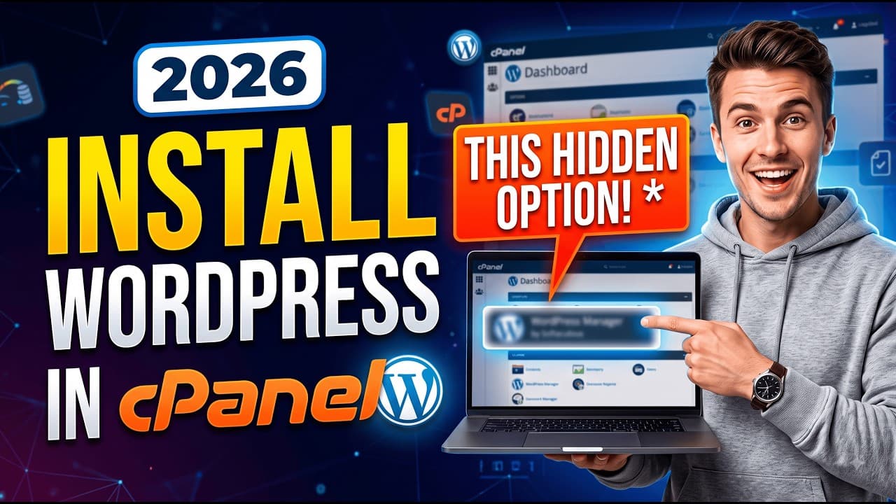 How to Install WordPress in cPanel Step by Step (The Easiest Method 2026)