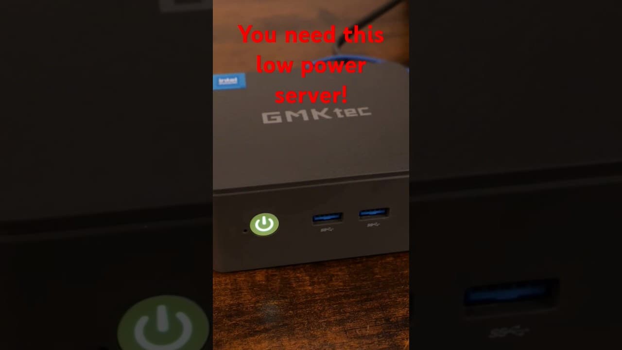 Low Power server for home! #techtok #tech #minipc #gmktec #homelab