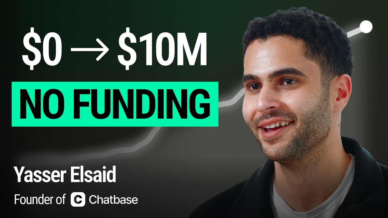 I Hit $1M ARR in 117 Days. Bootstrapped to $10M. Here's My Playbook | Chatbase, Yasser Elsaid