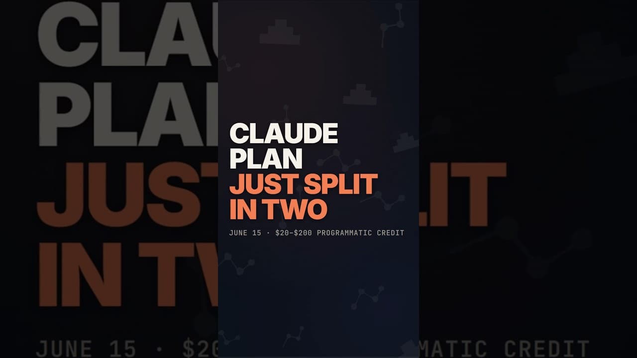 Anthropic's surprise move breaks Claude plans in half #aitools #claude