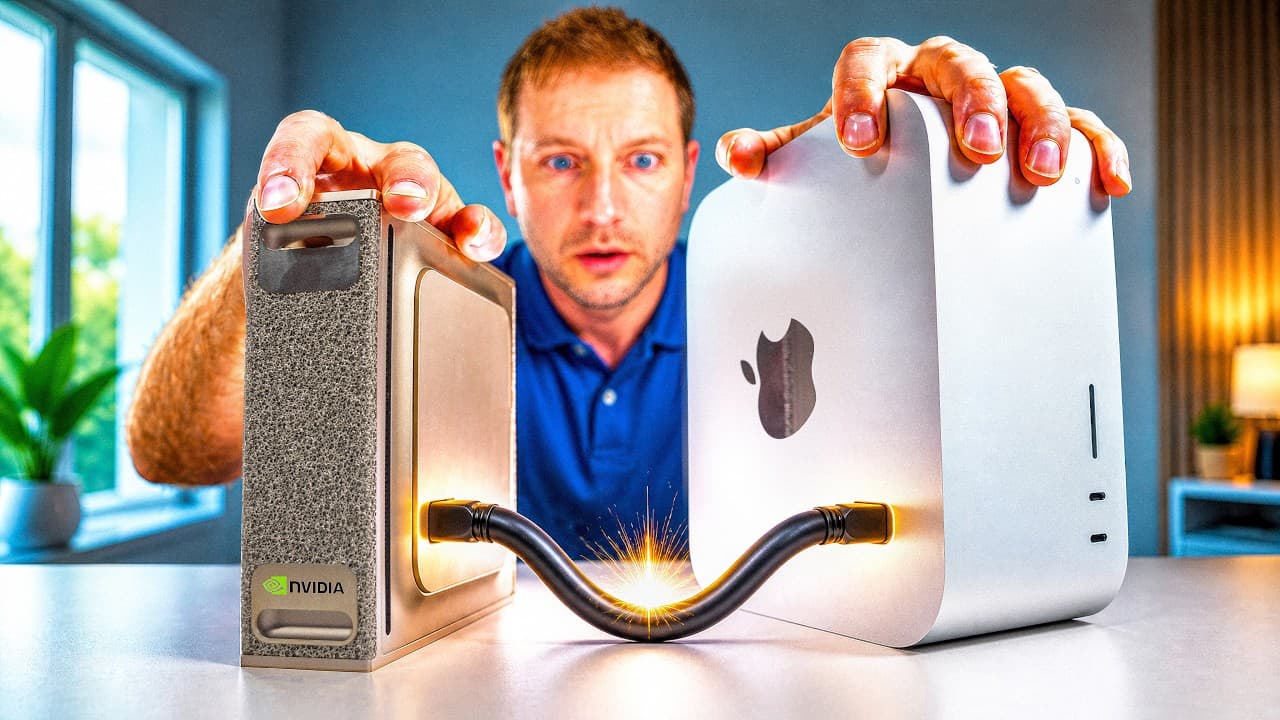 I Plugged a DGX Spark and Mac Together... and Didn’t Expect This