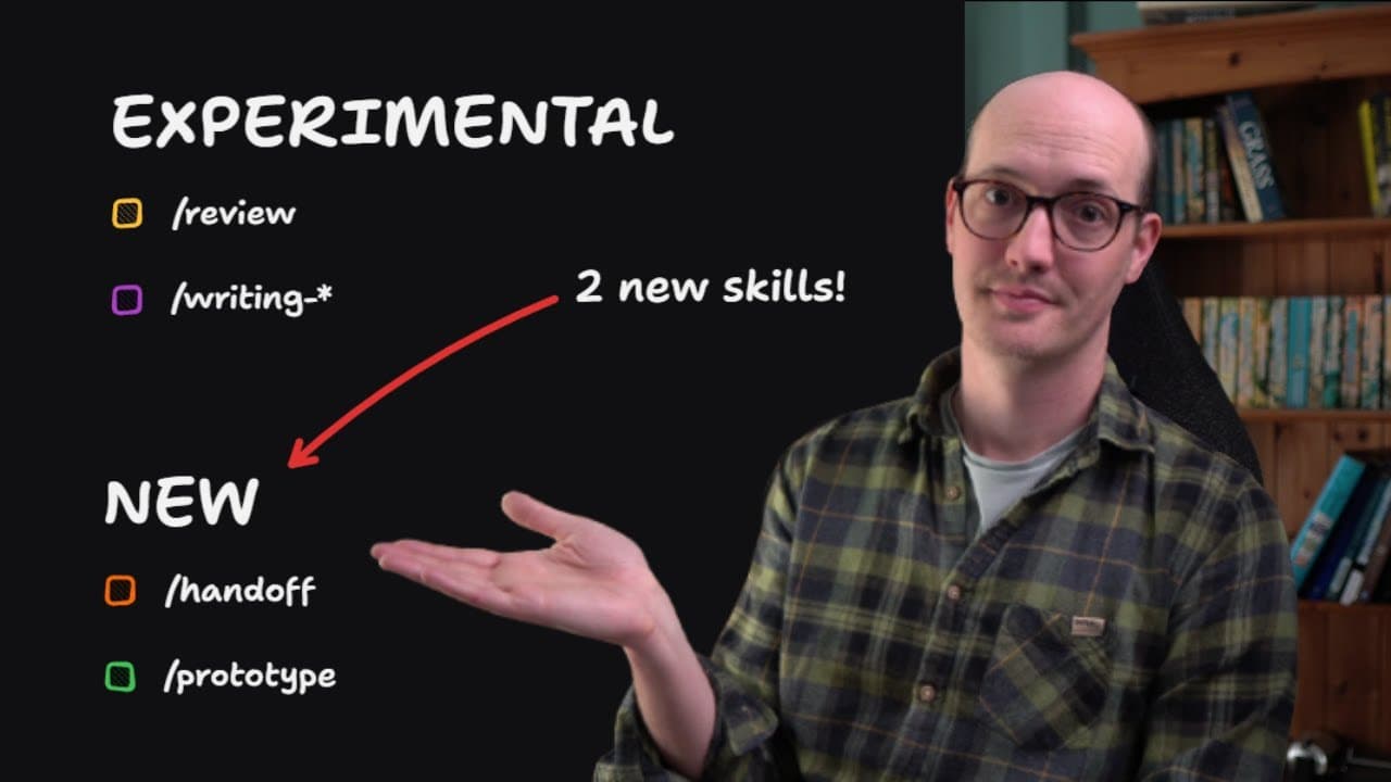 New Skills! /handoff, /prototype, /review and /writing-* | Skills Changelog