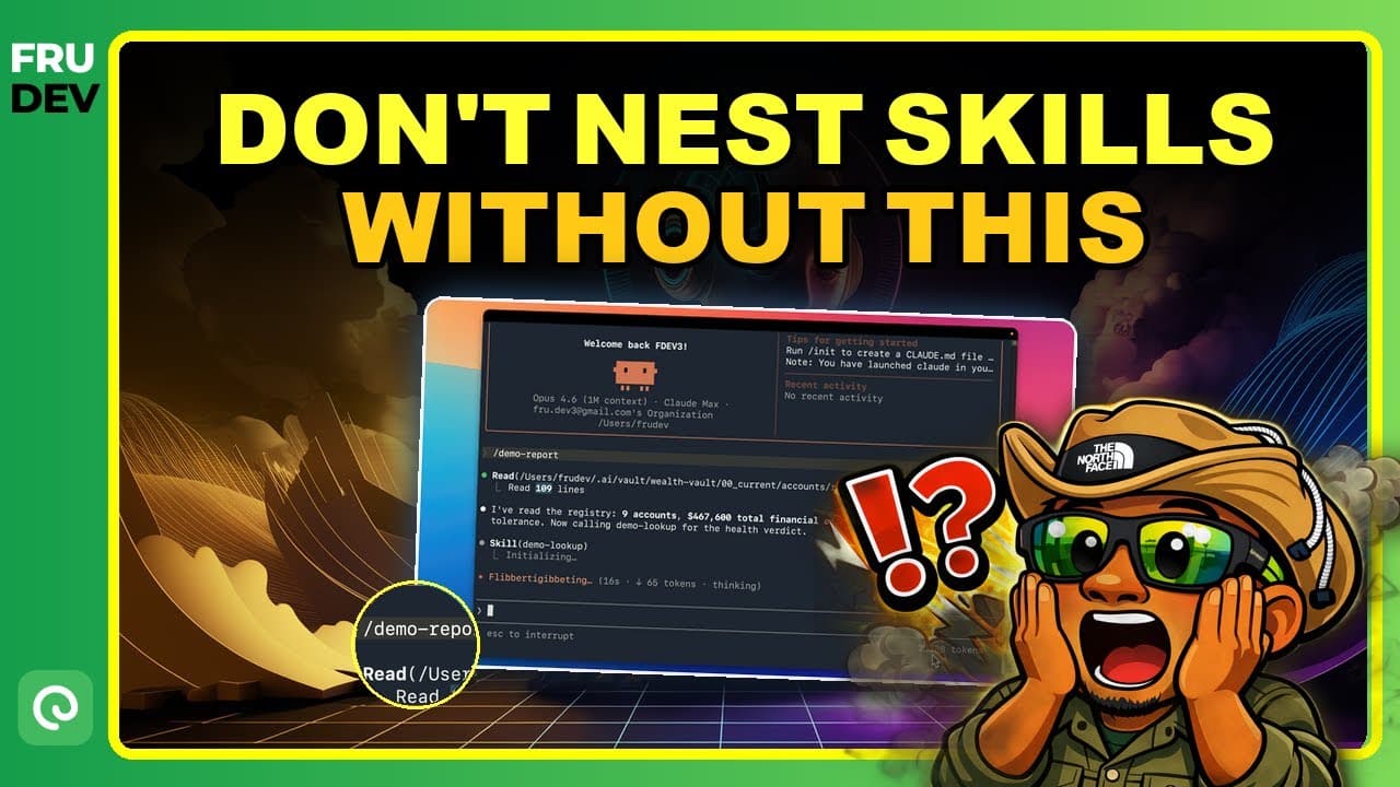 Don't Nest AI Skills Without This — Context Fork in Claude 🔀