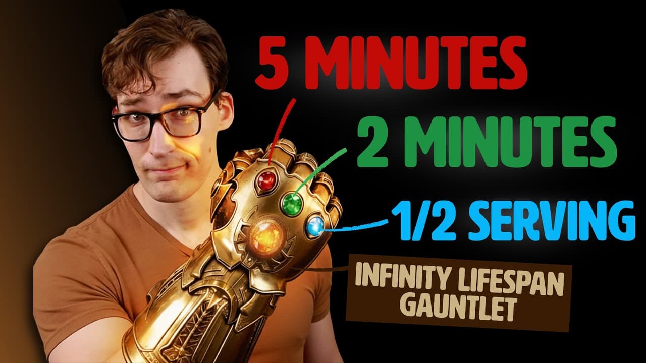 YEARS more Healthy Life in Three Numbers: 5 Minutes. 2 Minutes. ½ Serving.