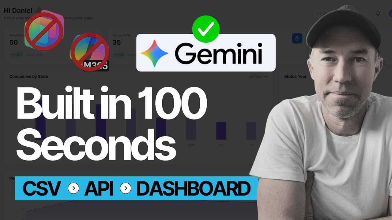 I Built a Full Web App in 100 Seconds with Gemini 3.0 Pro (No Code)