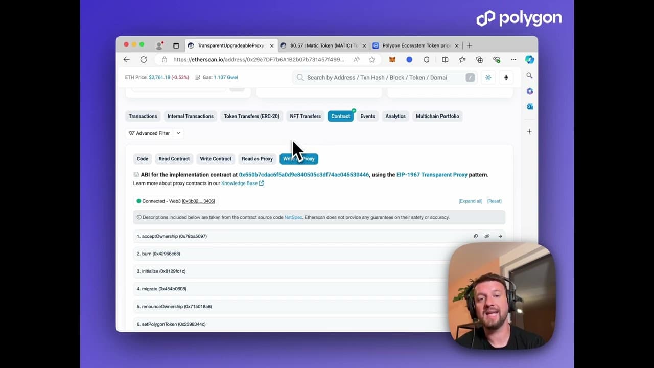 Upgrading from MATIC to POL on Etherscan for Developers