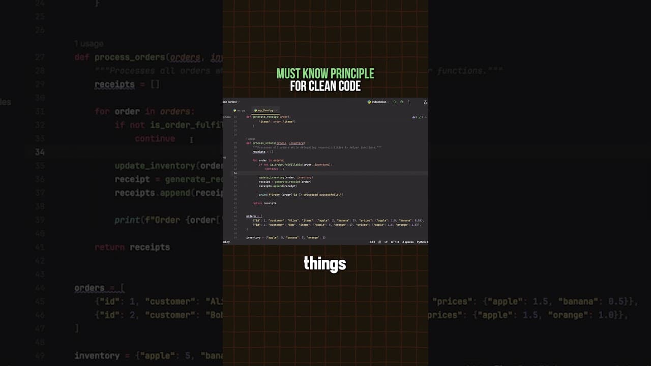 This is the MOST important coding principle.