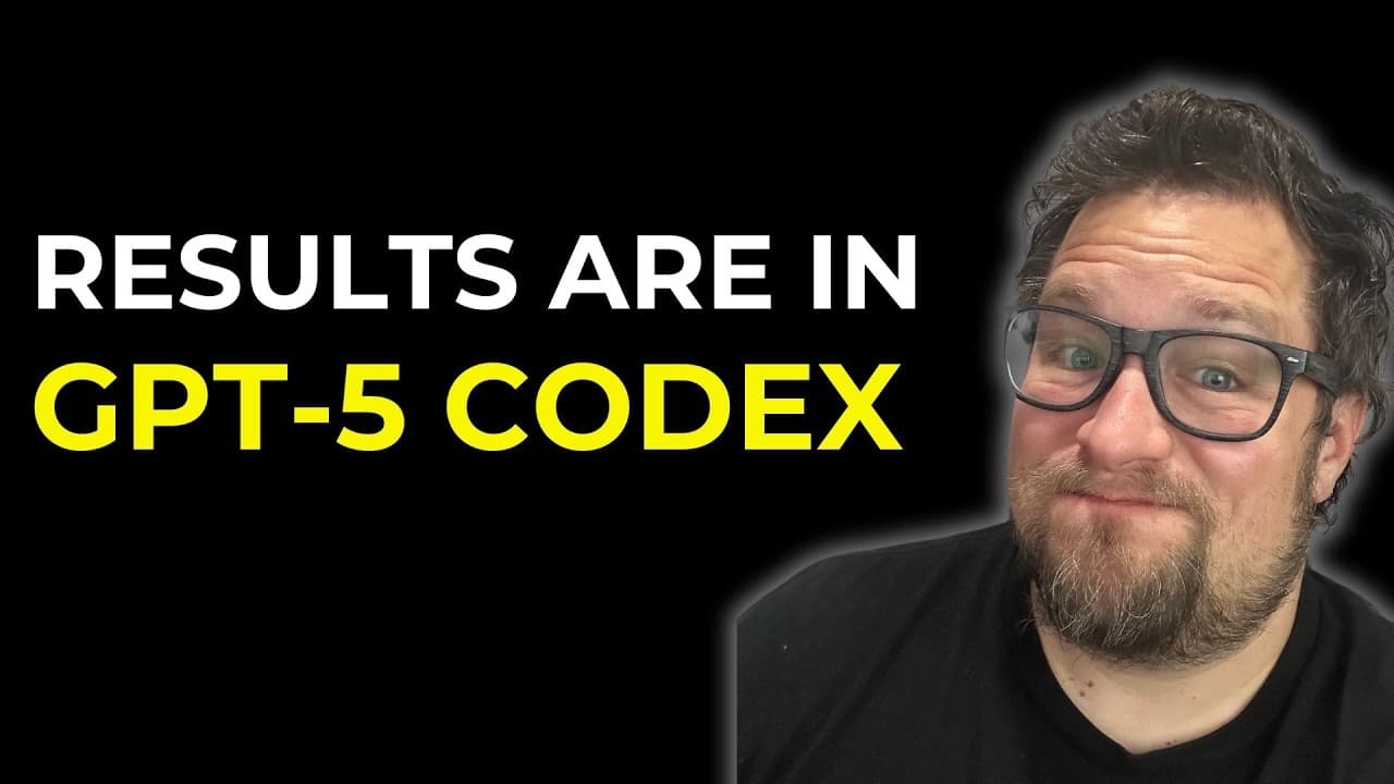 GPT 5 - Codex is a fantastic AI model for coding, but...