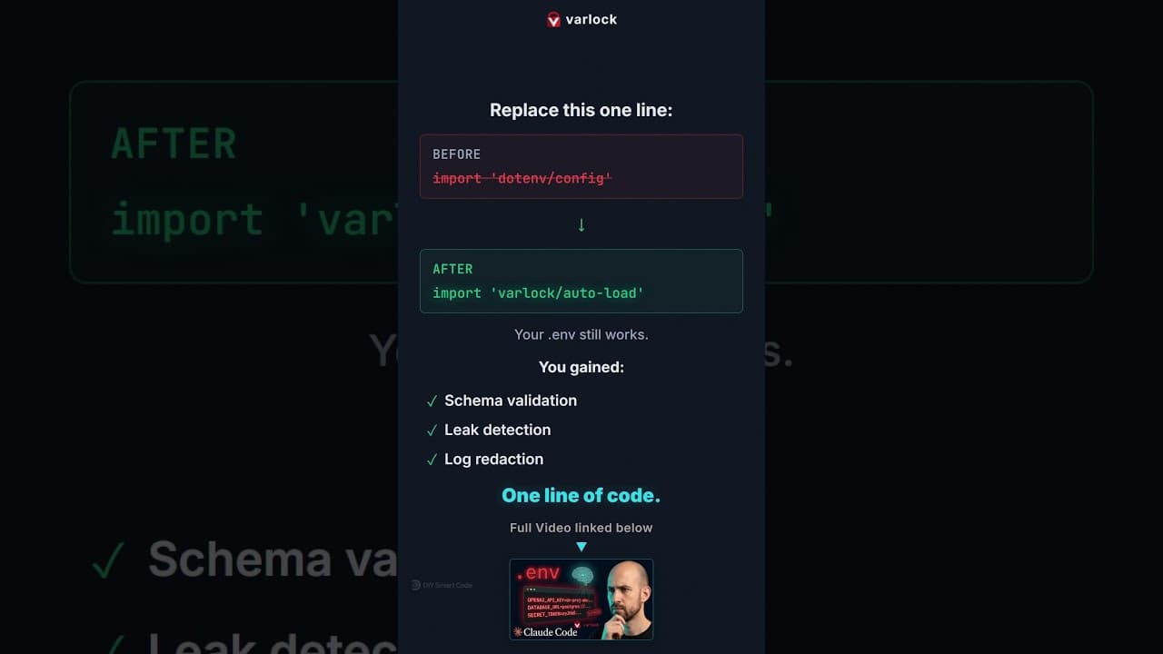 one line to stop code leaks #security #coding