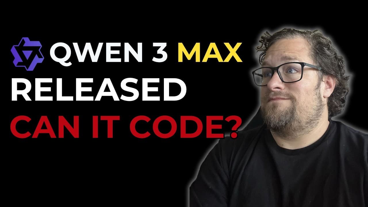 Qwen's biggest AI model Qwen 3 Max... but should you use it to code?