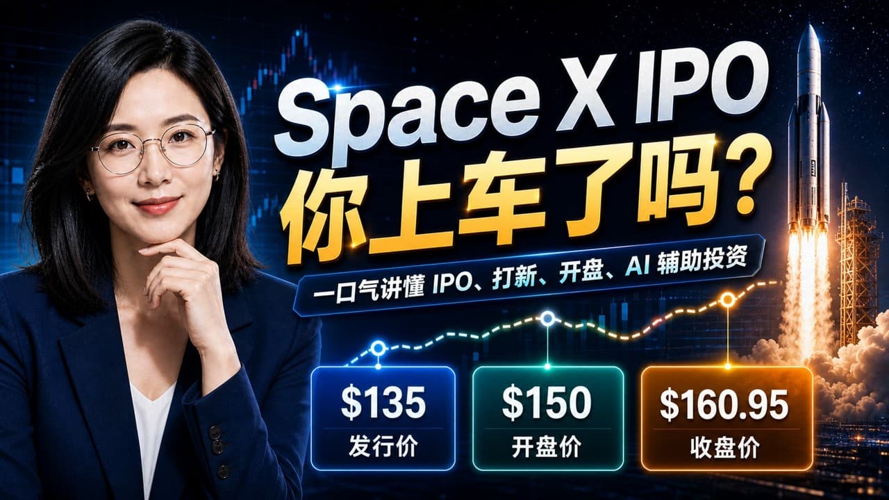 SpaceX 上市：普通人到底能不能上车？一口气讲懂 IPO、打新、开盘、AI 辅助投资