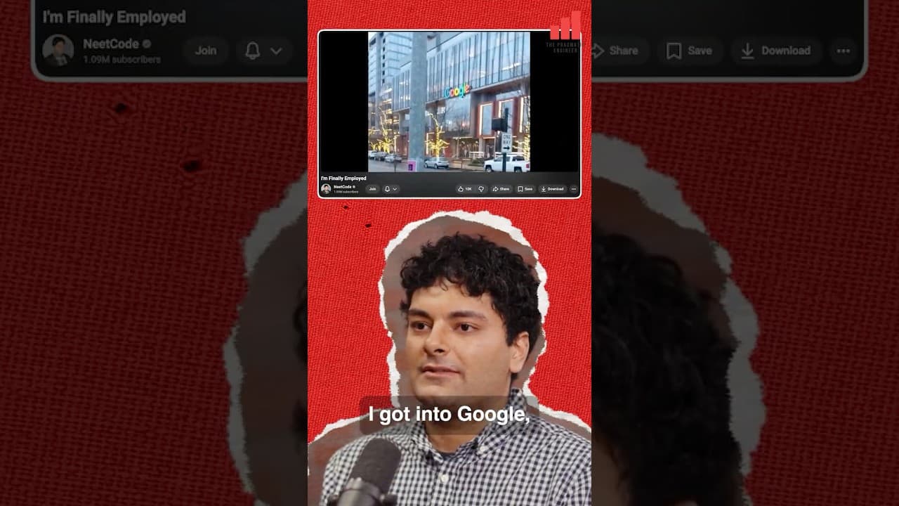 Getting a Google job skyrocketed Neetcode's Youtube channel