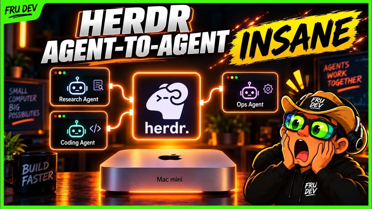 Herdr's Agent-to-Agent is WILD!!! 🔥🔥🔥