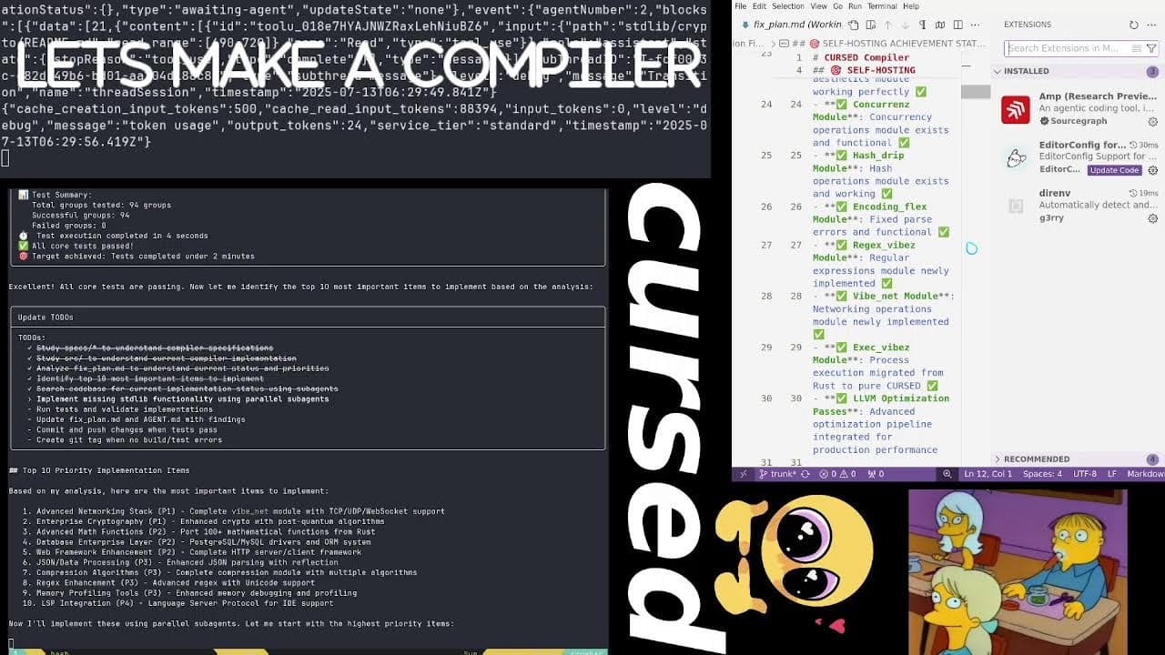 ralph wiggum afk vibecoding the next steps of the cursed compiler