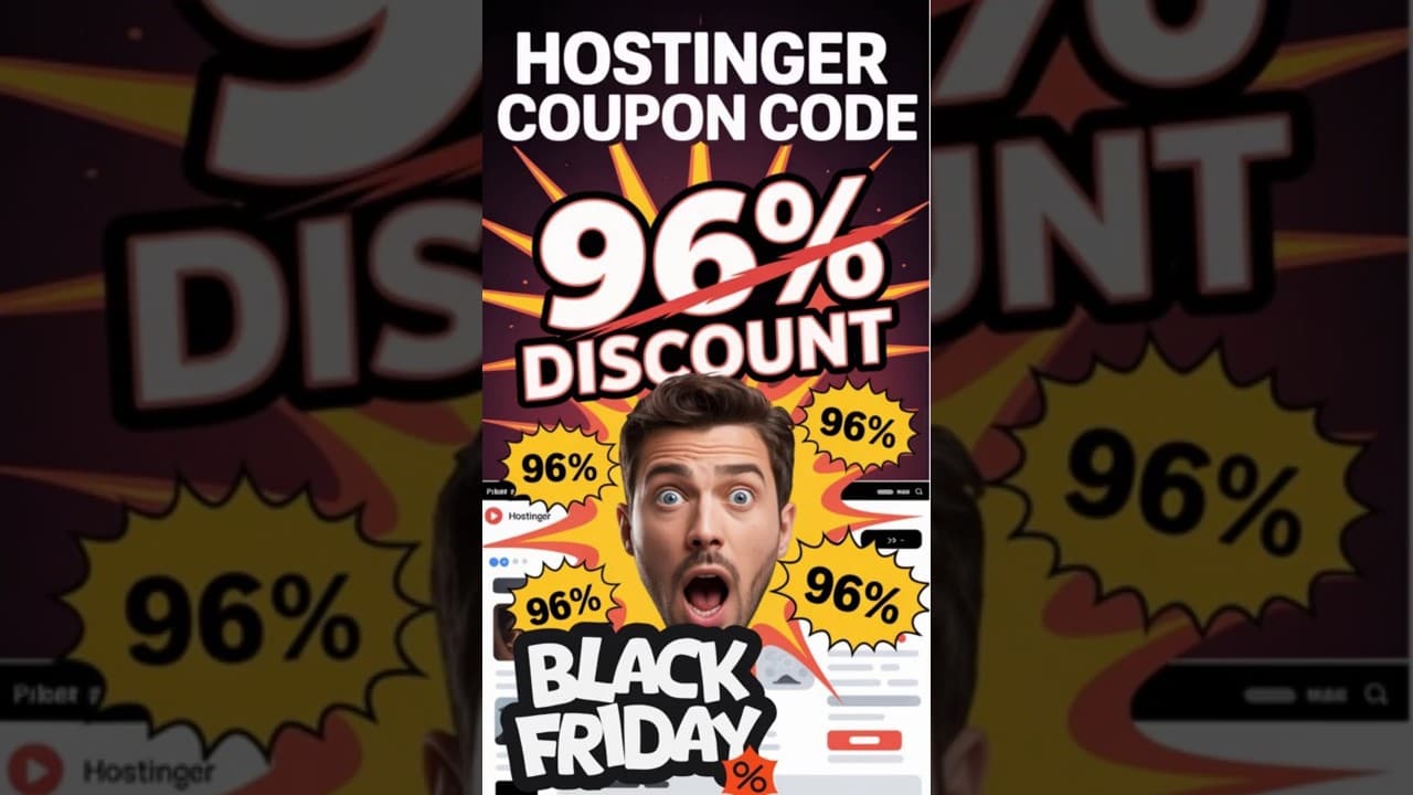 Hostinger Coupon Code 2025 – Best Discounts for Bloggers and Sites | Black Friday Offer 2025