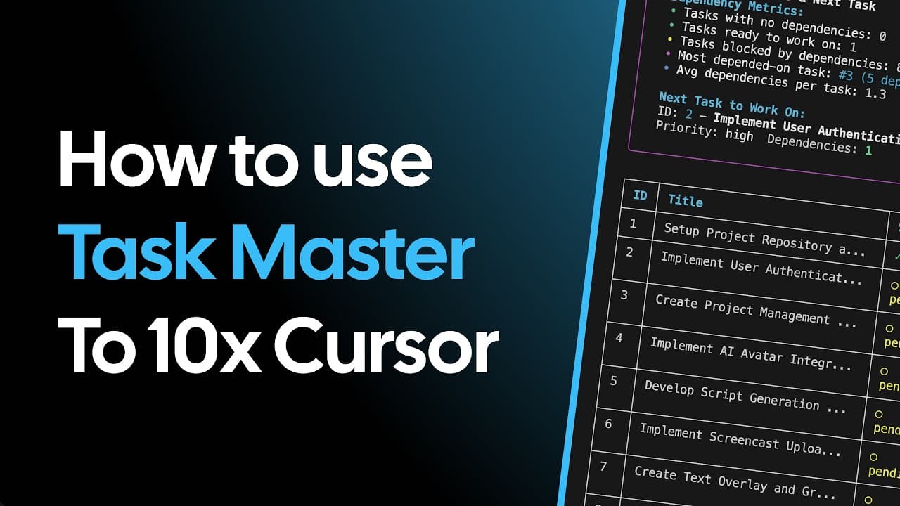 How to 10x Cursor with Task Master AI