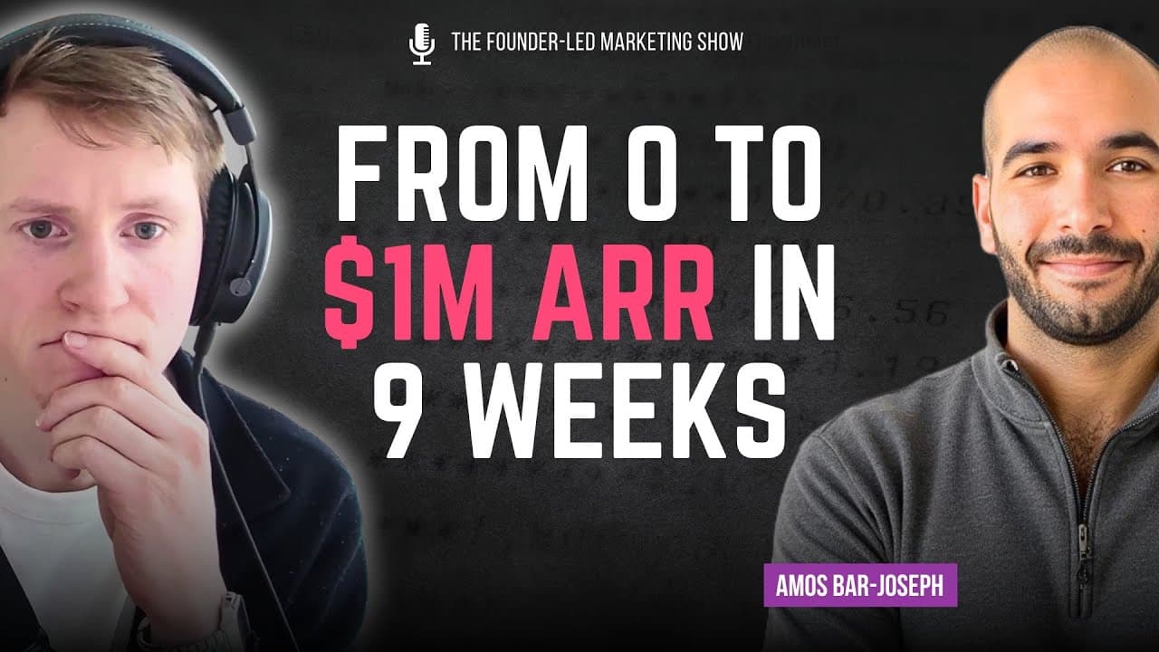 Amos Bar-Joseph: This SaaS CEO is scaling to $10M ARR per FTE using AI Agents & Founder-Led Content