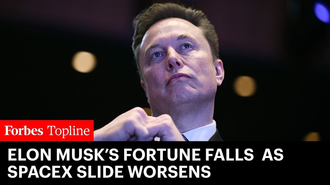 Elon Musk’s Fortune Falls Below $900 Billion As SpaceX Slide Worsens