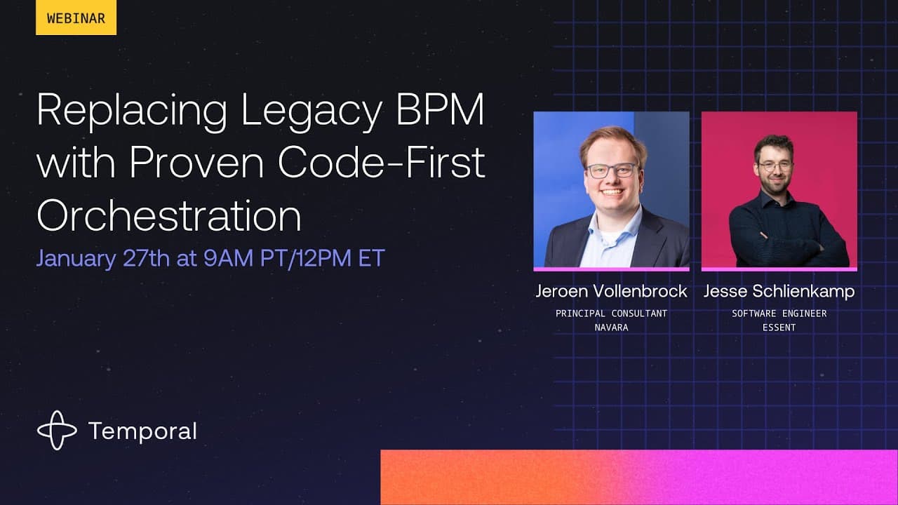 Replacing Legacy BPM with Proven Code First Orchestration