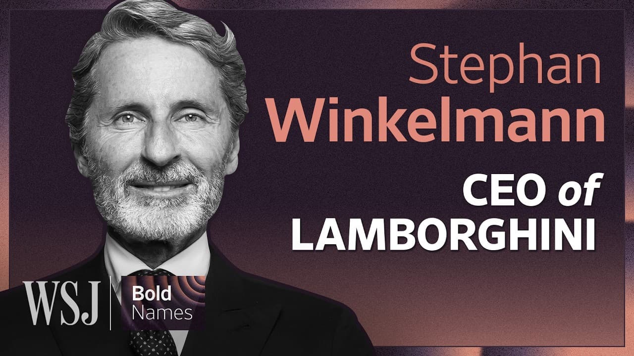 Why Lamborghini Only Delivers Around 10K Vehicles a Year | WSJ’s Bold Names