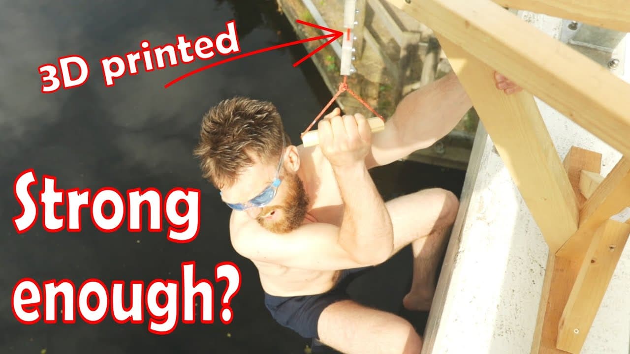 Hanging from a bridge to test the TRUE STRENGTH of 3D Printed ABS!