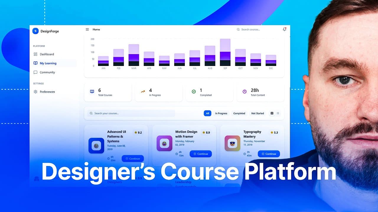 Creating course platform for designers