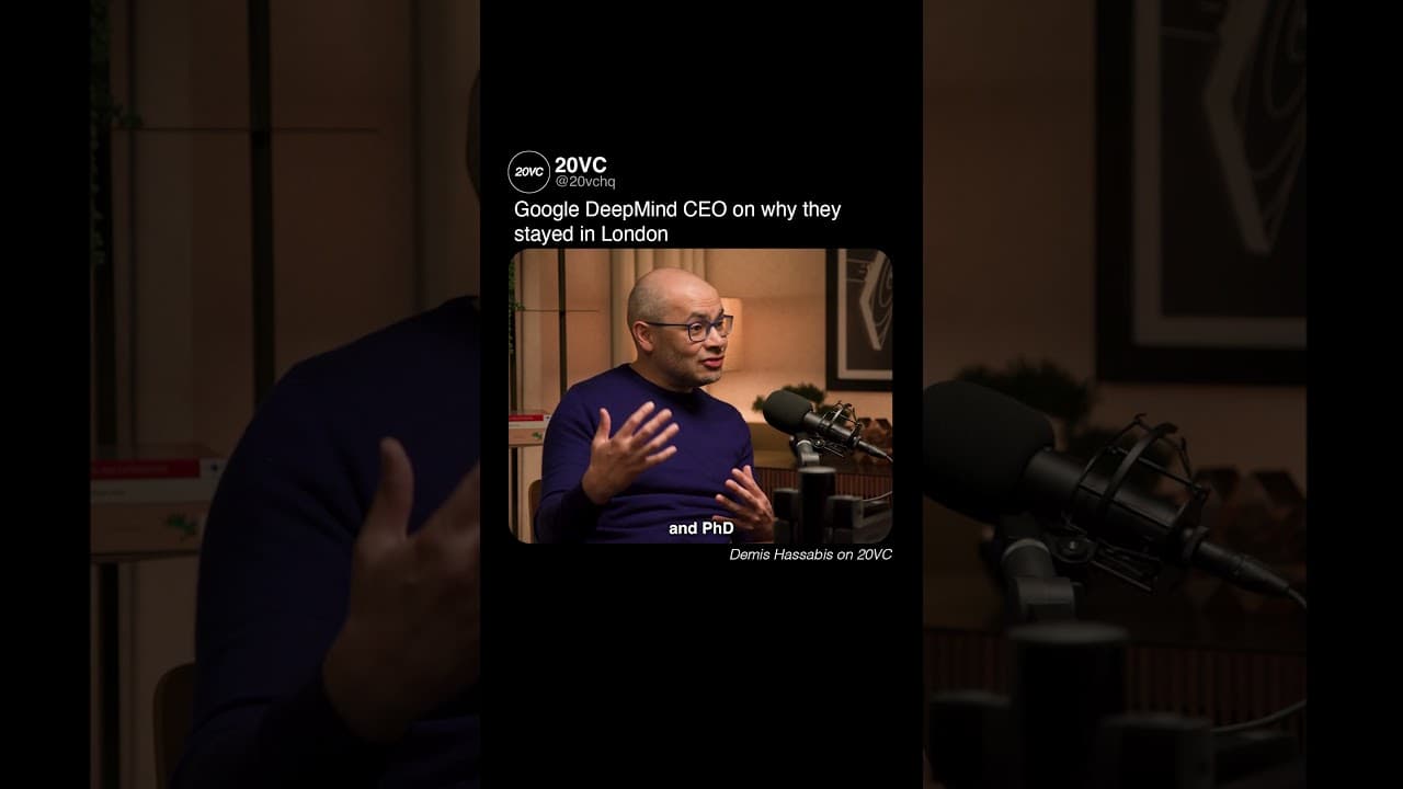 Google DeepMind CEO on Building in London & Europe