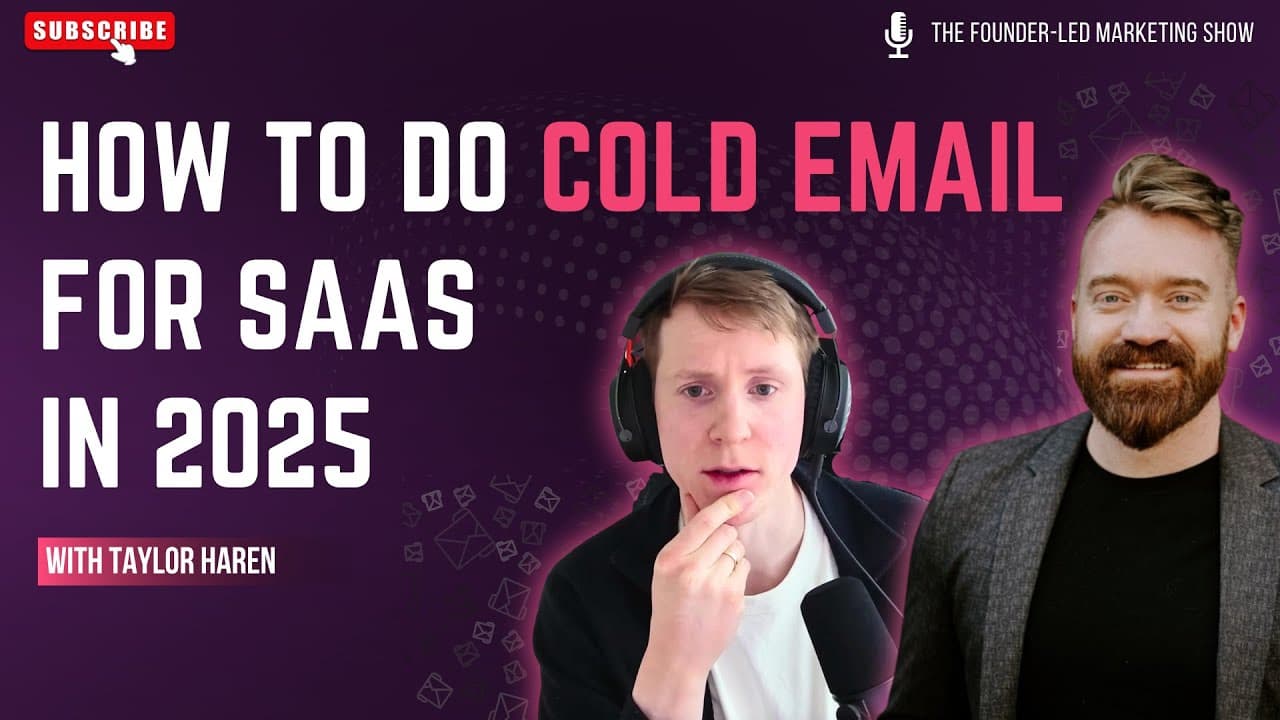 How to Do Cold Email for SaaS in 2025 - Playbooks from RB2B, Fyxer AI & Directive (8M Emails/Month)