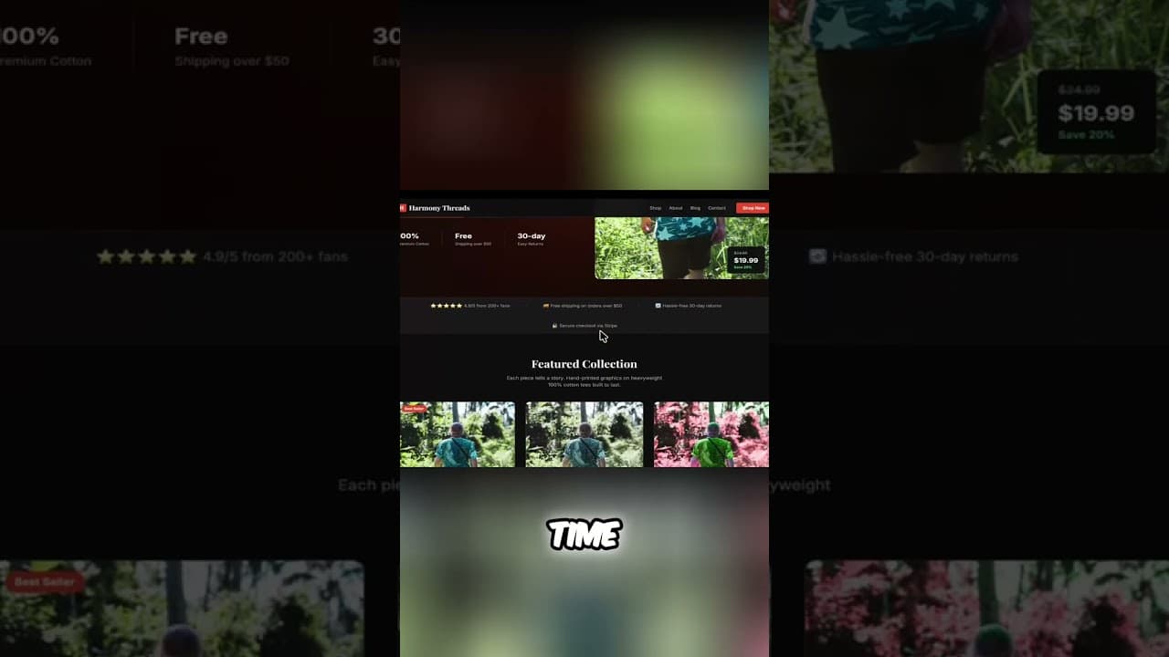 Harbor Build: Insane Website Creation with AI! #shorts