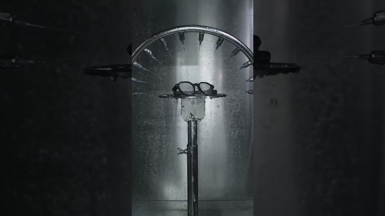 Keep going until the rain stops.