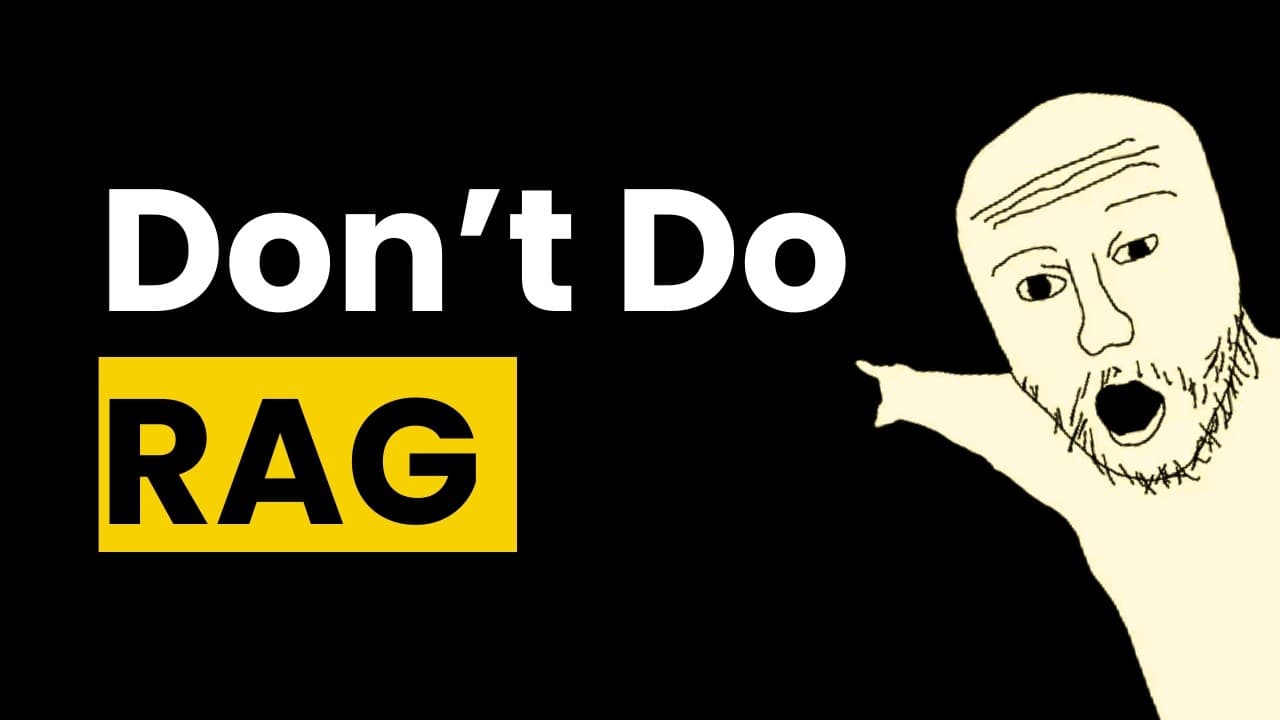 Don't do RAG - This method is way faster & accurate...