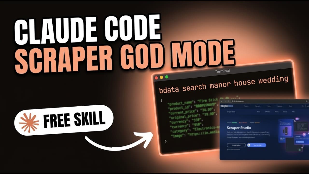 I Gave Claude Code Scraping Superpowers (FREE Skill Inside)