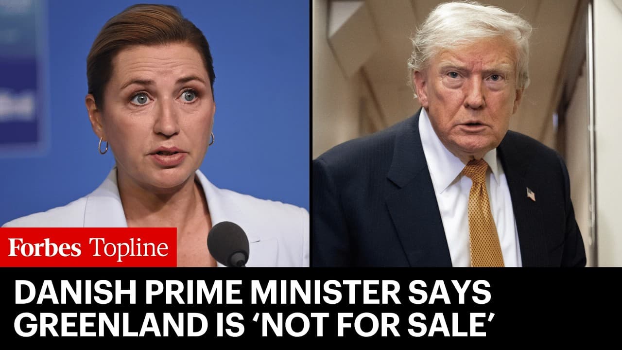 Danish Prime Minister Says Greenland Is ‘Not For Sale’ After Trump Renews Demands For Territory