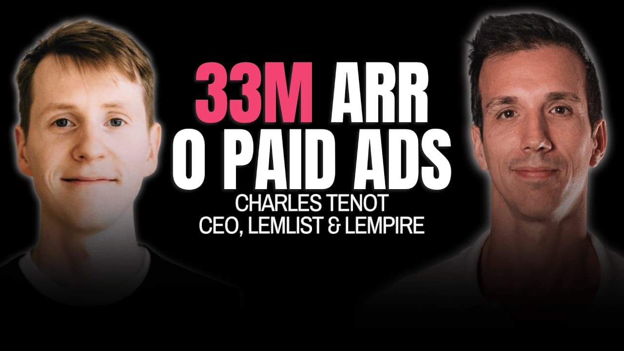 lemlist CEO’s LinkedIn Playbook ($33M ARR, 10:1 LTV/CAC)