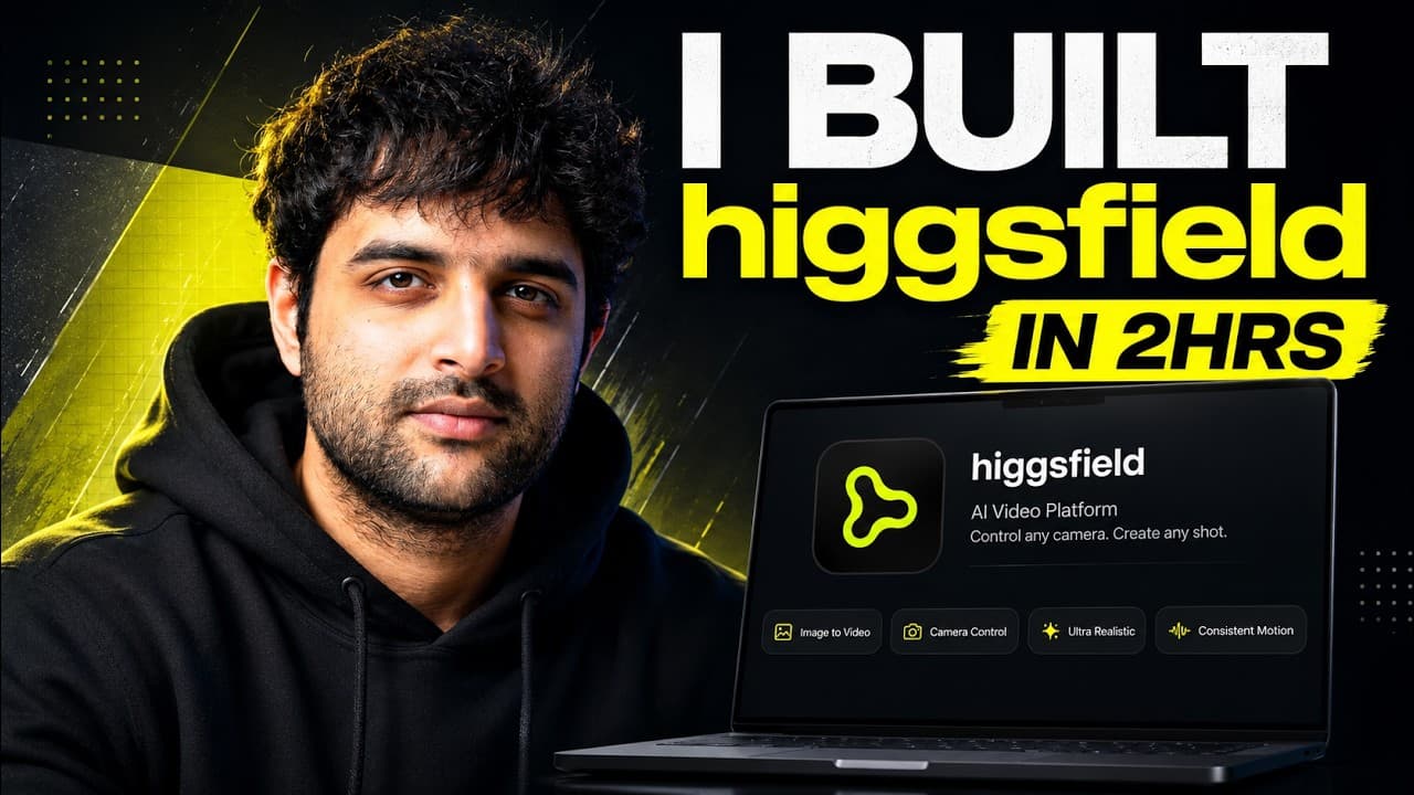 I Recreated Higgsfield From Scratch in 2 Hours