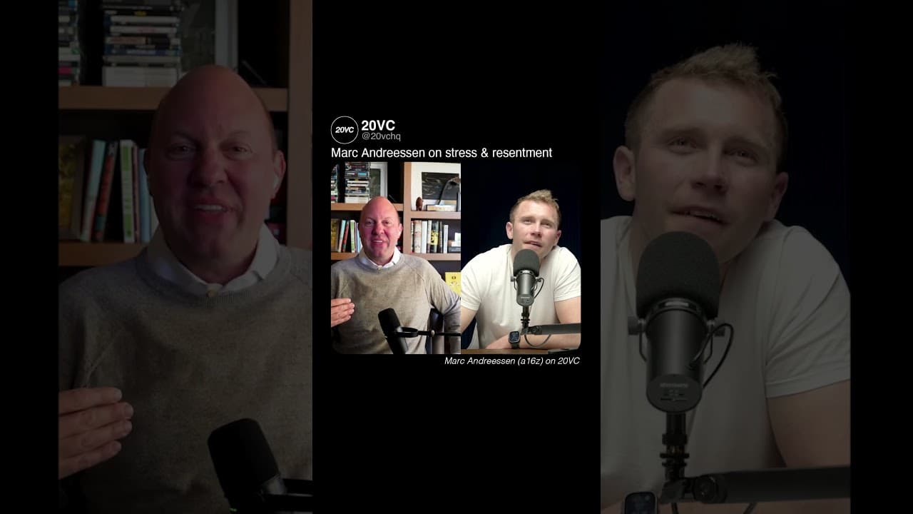 Marc Andreessen on stress & resentment