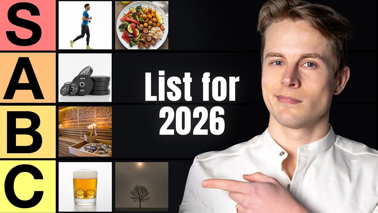 Ranking 100 Health Habits - The Ultimate Tier List
