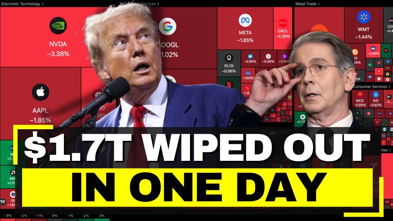 USA in PANIC as Good News CRASHES Market - $1.7T Lost, Nasdaq Worst Day Since 2025