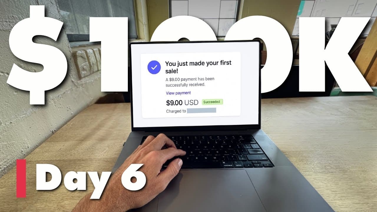 My app sucks, but I launched anyways... | $100K Challenge Day 6