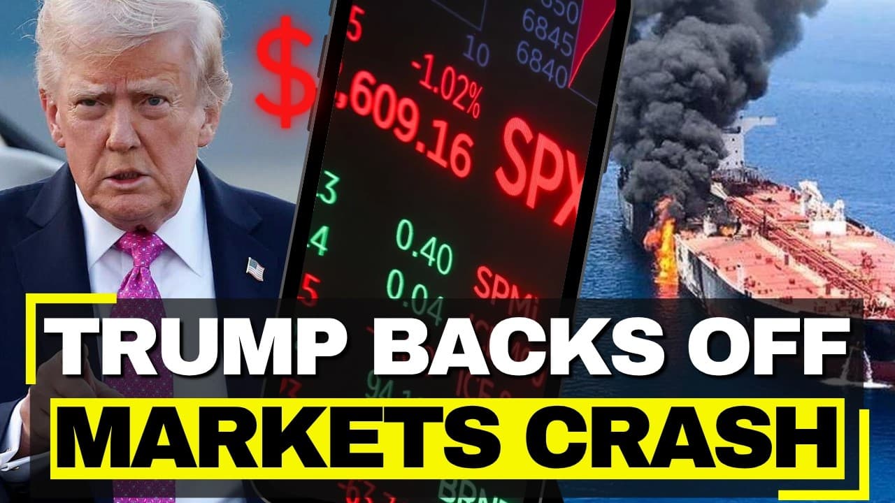 US Markets CRASH After Trump Backs DOWN - S&P Loses 6 Months Gains, Stagflation INCOMING