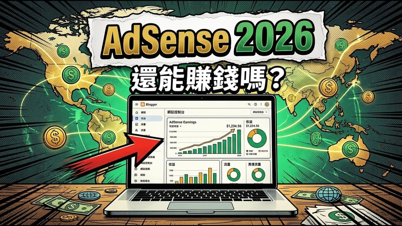 2026 年靠 AdSense 寫部落格還能賺錢嗎？29 份研究完整真相