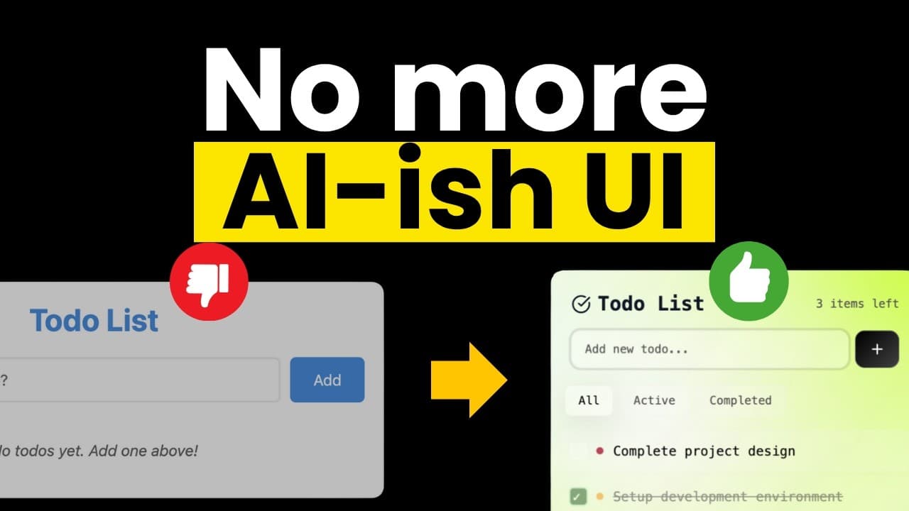 Tired of AI-ish UI? Here is how to make it better...