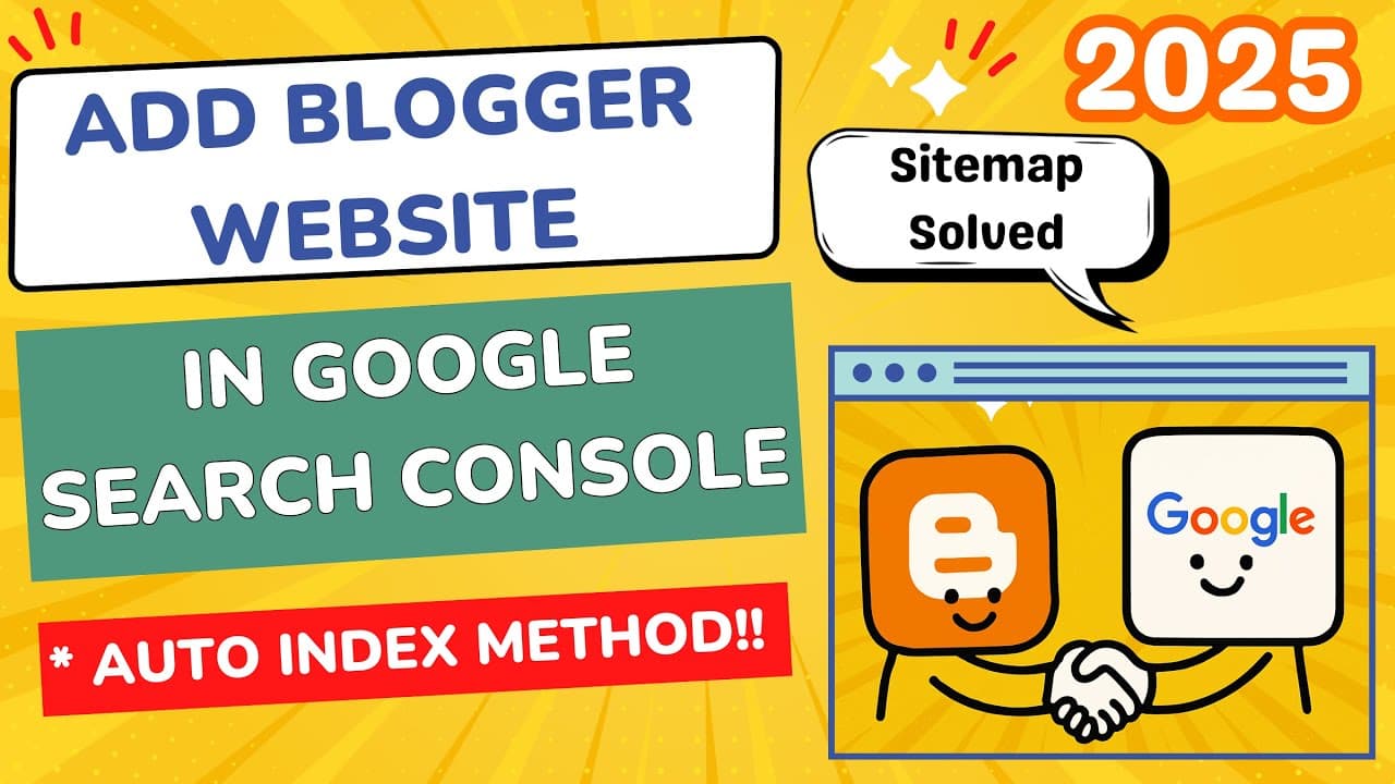 How to Add Google Search Console in Blogger | Add Blogger Website to Google Search Console 2025 !!