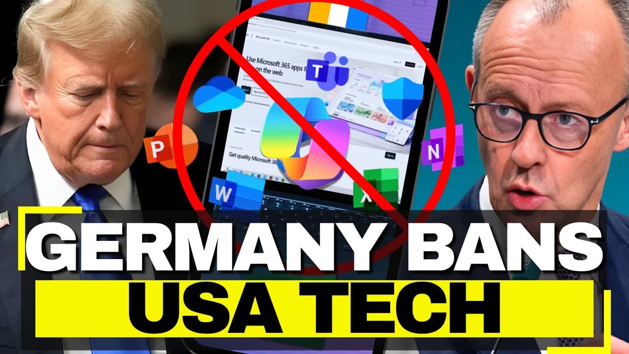 Germany BANS Microsoft Completely - Europe Cuts USA Tech From Government, Digital Sovereignty