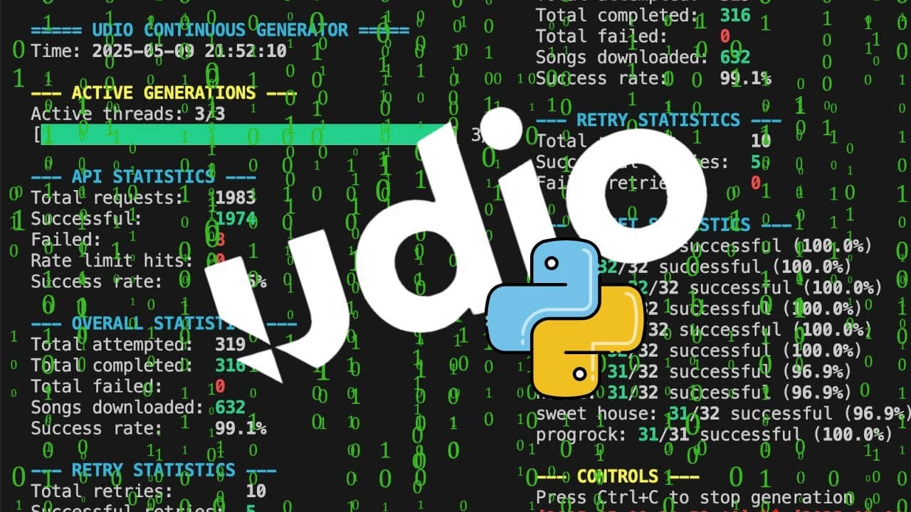 Automating UDIO API With Python: I Built an AI Music Factory