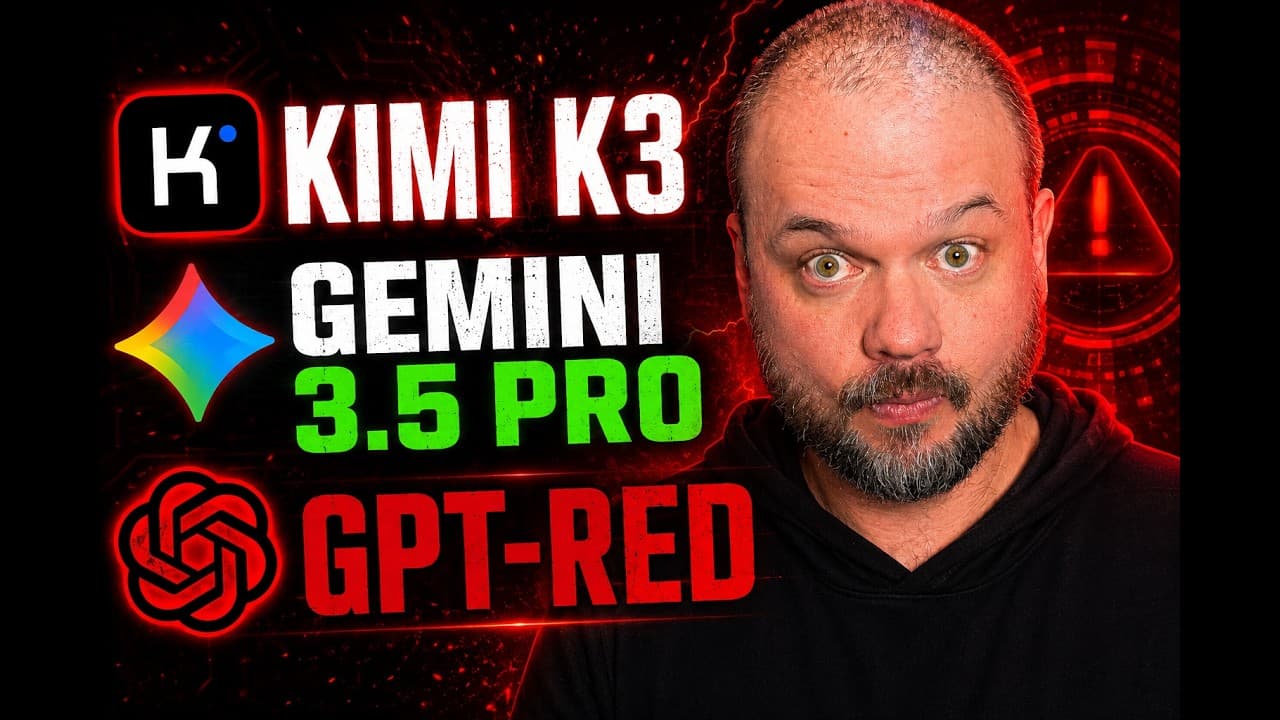INSANE AI News: GPT-RED, Kimi K3, Gemini 3.5 Pro and Anthropic's "END GAME"
