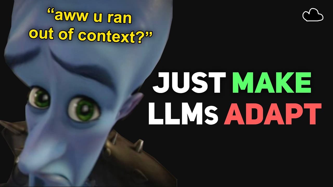 Why can’t LLMs just LEARN the context window?