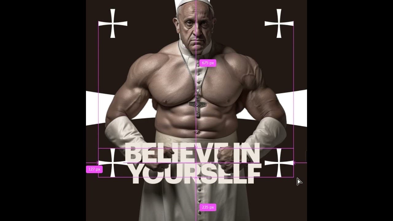 Midjourney &@Photoshop ASMR | Pope Francis Design